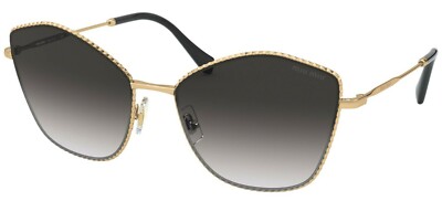 Miu Miu SMU 60V Gold/Grey Shaded (7OE-5D1) Sunglasses