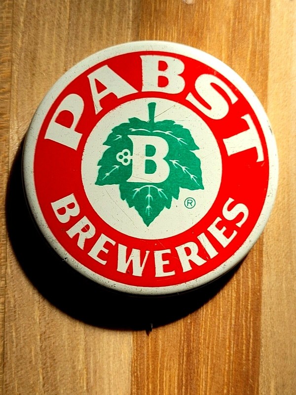 1960's Vtg Pabst Breweries Button Badge Brewery Tour (PBR Me ASAP!)