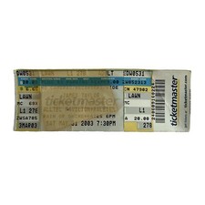 James Taylor Concert Ticket 5 31 2003 Lawn Raleigh NC Alltel Pavilion