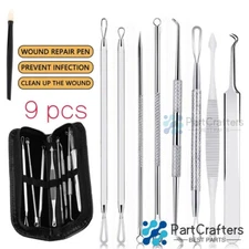 Acne Needle Blackhead Remover Pimple Blemish Comedone Extractor Tweezer Tool Kit