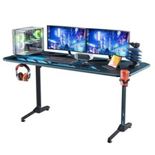 Mesa Gaming 160 cm Gaming Escritorio Gamer Mesa Ordenador PC Ergonómico