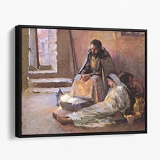 The Nativity By Gari Melchers Christian Bible Jesus Canvas Wall Art Print