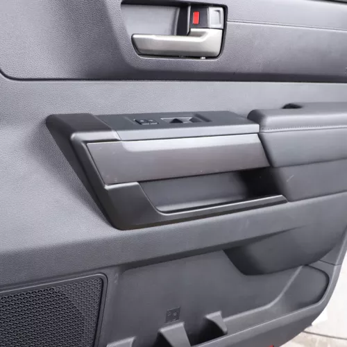 ABS Matte Black Full Interior Dash Trim Cover Set Fits Toyota Tundra 2022-2025 - Picture 5 of 85