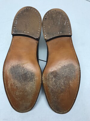 VINTAGE Crosby Square Brown leather LONG WINGTIPS size 9 1/2