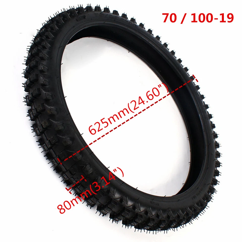 Tubos de neumáticos delanteros y traseros 70/100-19 y 90/100-16 para Honda CRF150F CRF110F KX100 Foto 3 de 4