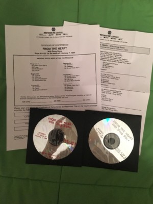 Doug Stone From the Heart Westwood One Radio Show # 94-07, 2 CD with Cue Sheets