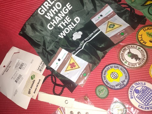 Vintage & New Lot of Girls Scout & Brownies Uniform, Patches, Pins, Collectibles - Picture 7 of 10