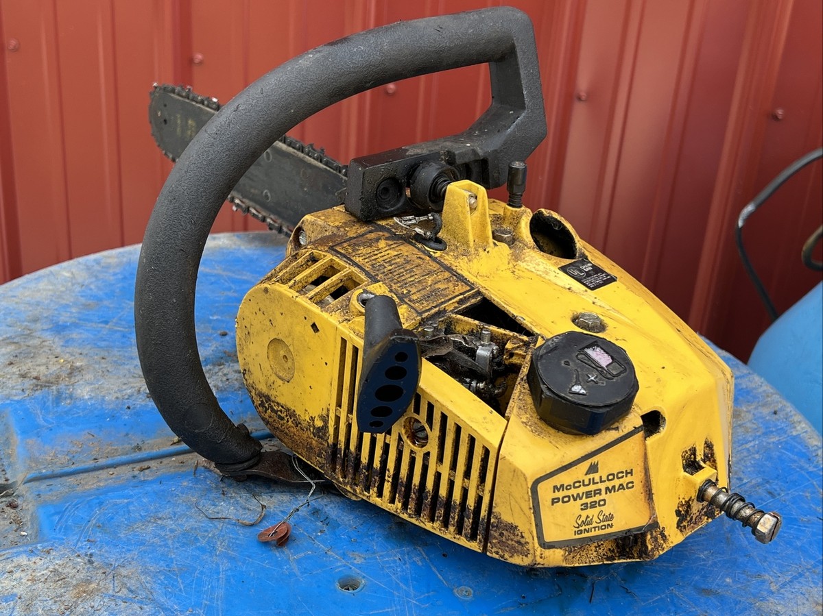 Vintage McCulloch Power Mac 320 Chainsaw - for Parts Repair | eBay