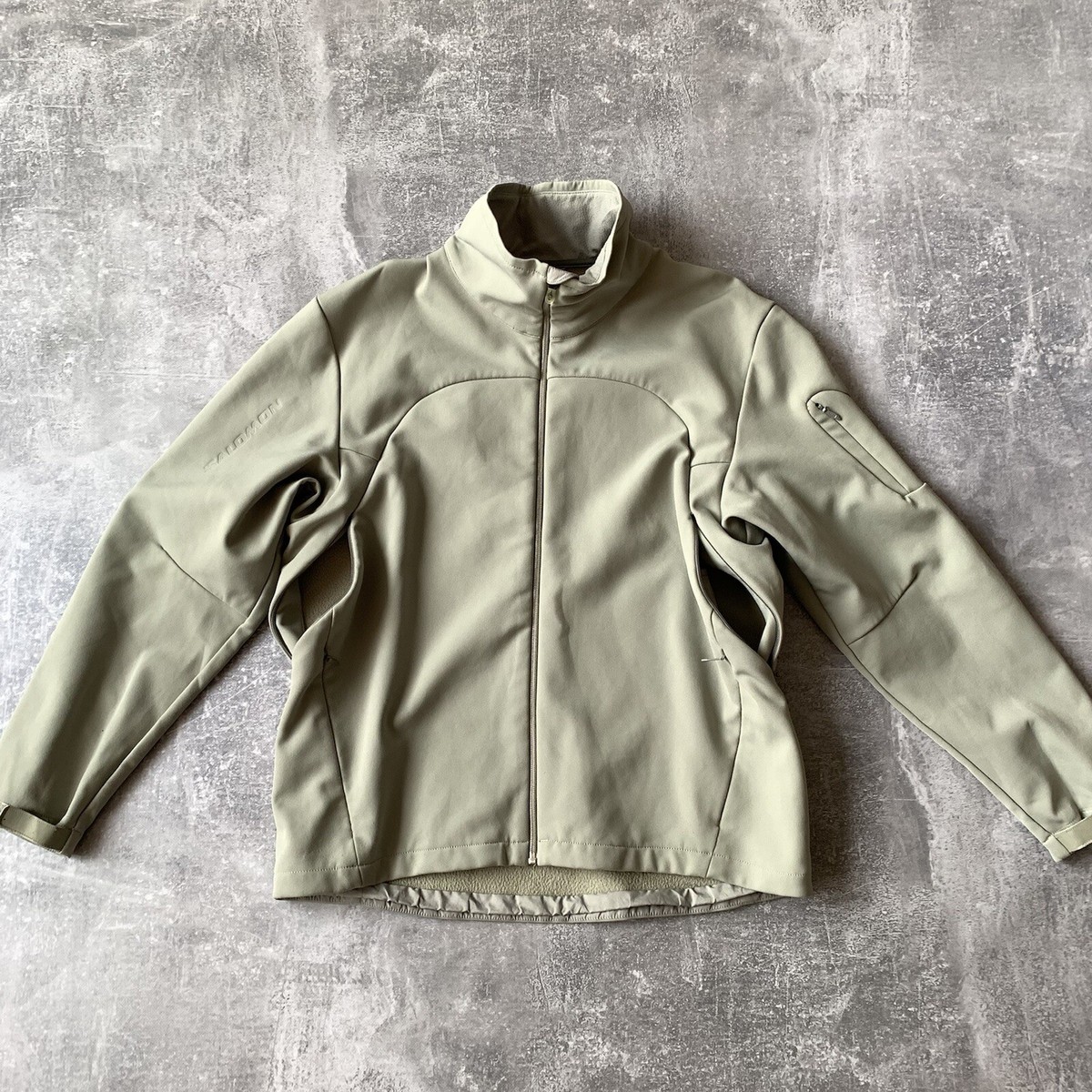 00s Salomon Tactical Military Softshell Jacket Vintage Outdoor Army