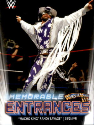 ''Macho King'' Randy Savage 2021 Topps WWE Memorable Entrances Card #ME-3