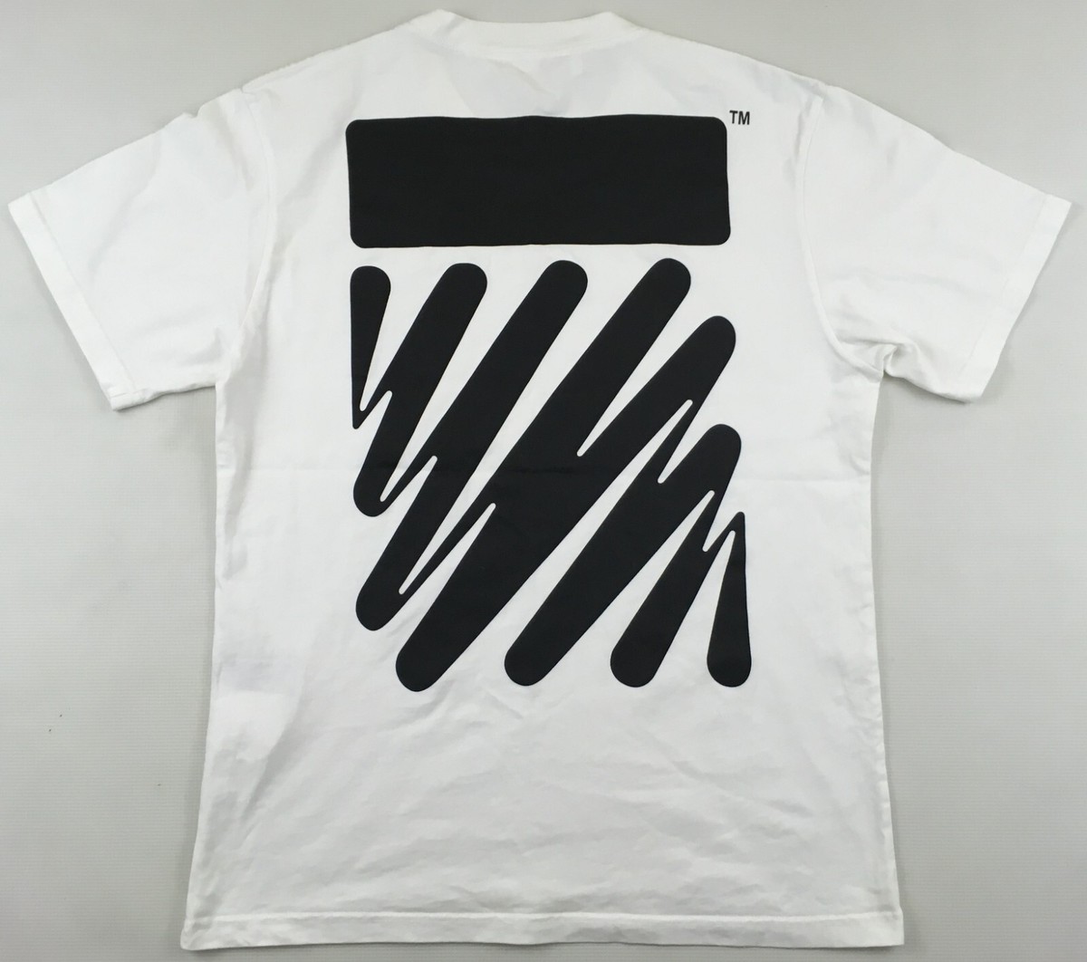 Off White Main Label c/o Virgil Abloh Wave Diag T shirt white slim