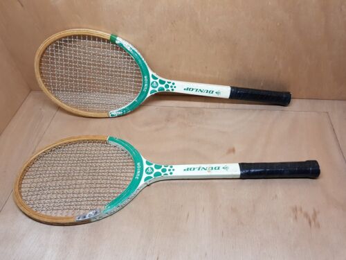 raquette de tennis Dunlop Junior paire lot de 2 vintage  - Photo 1/7