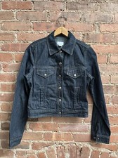 Transit Par Such Raw Denim Jacket, Sz 2, 100% Cotton Italy