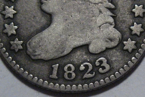 1823-P Capped Bust Dime — photo from the most recent tracked eBay sale