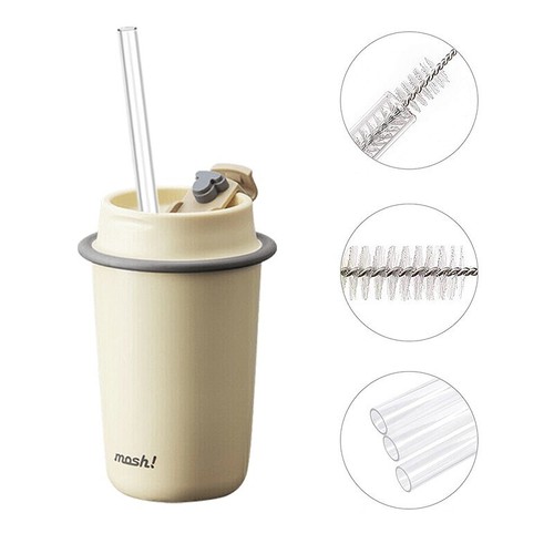 Vaso de viaje de pajita de repuesto transparente taza larga de 40 oz apto para Stanley 6 piezas - Imagen 4 de 15