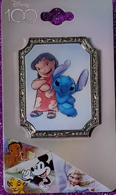 Loungefly Disney 100 Lilo & Stitch Sketch Lenticular Pin BoxLunch