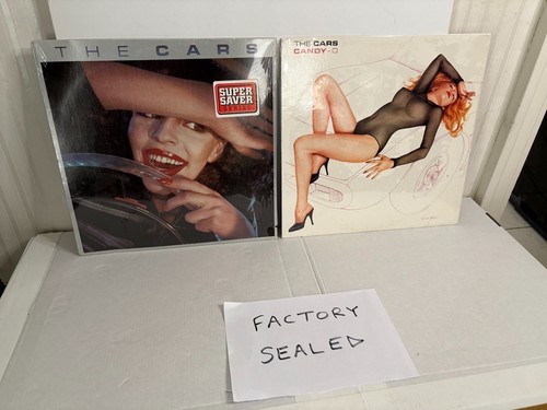 "The Cars" + "Candy-O" Factory Sealed Vinyl Lot 2 x Orig LPs New Wave Classics!!