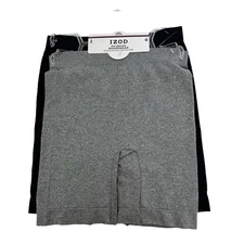 IZOD Women’s Shapewear Bottoms Size Medium Gray/Black Light Control Seamless