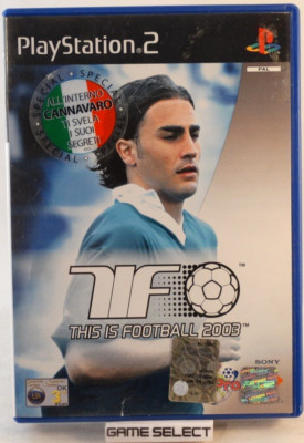 THIS IS FOOTBALL 2003 Sony PlayStation 2 PAL Original Italienisch
