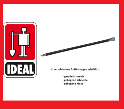 Brechstange - versch. Varianten 1250-1500 x 30 mm, IDEAL