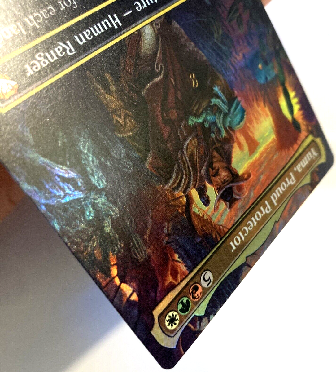 MTG Yuma, Proud Protector BORDERLESS FOIL Thunder Junction Commander 4 NM