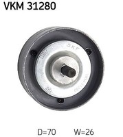 Skf Vkm 31280 Umlenk-/FüHrungsrolle, Keilrippenriemen FüR Vw