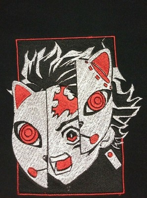 demon slayer embroidered hoodie