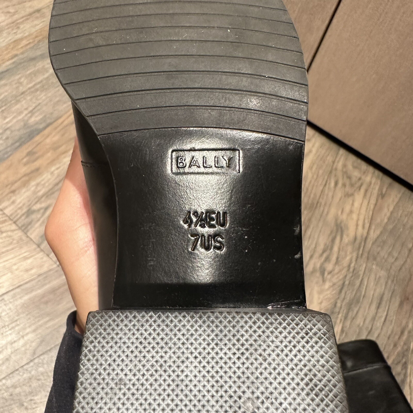 BALLY SQUARE TOE FLAT BLACK EQUESTRIAN BOOTS - image 5