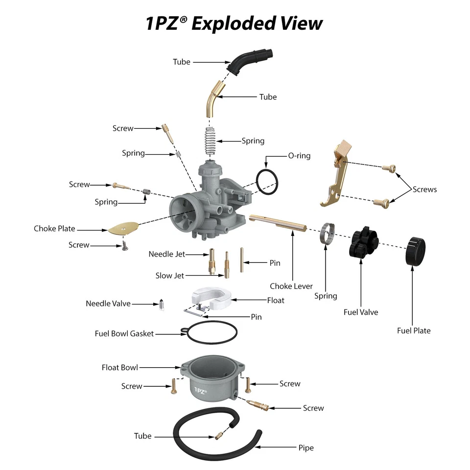Carb Carburetor For Kawasaki KFX 50 KFX50 #15004-Y006 KFX90 KFX 90 #15004-Y008 - Image 2 of 4