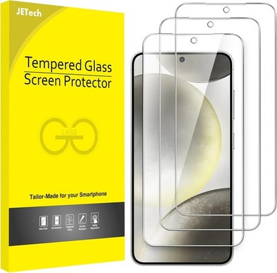 3-Pack Screen Protector for Samsung Galaxy S24 5G, HD Clear & Fingerprint ID Com