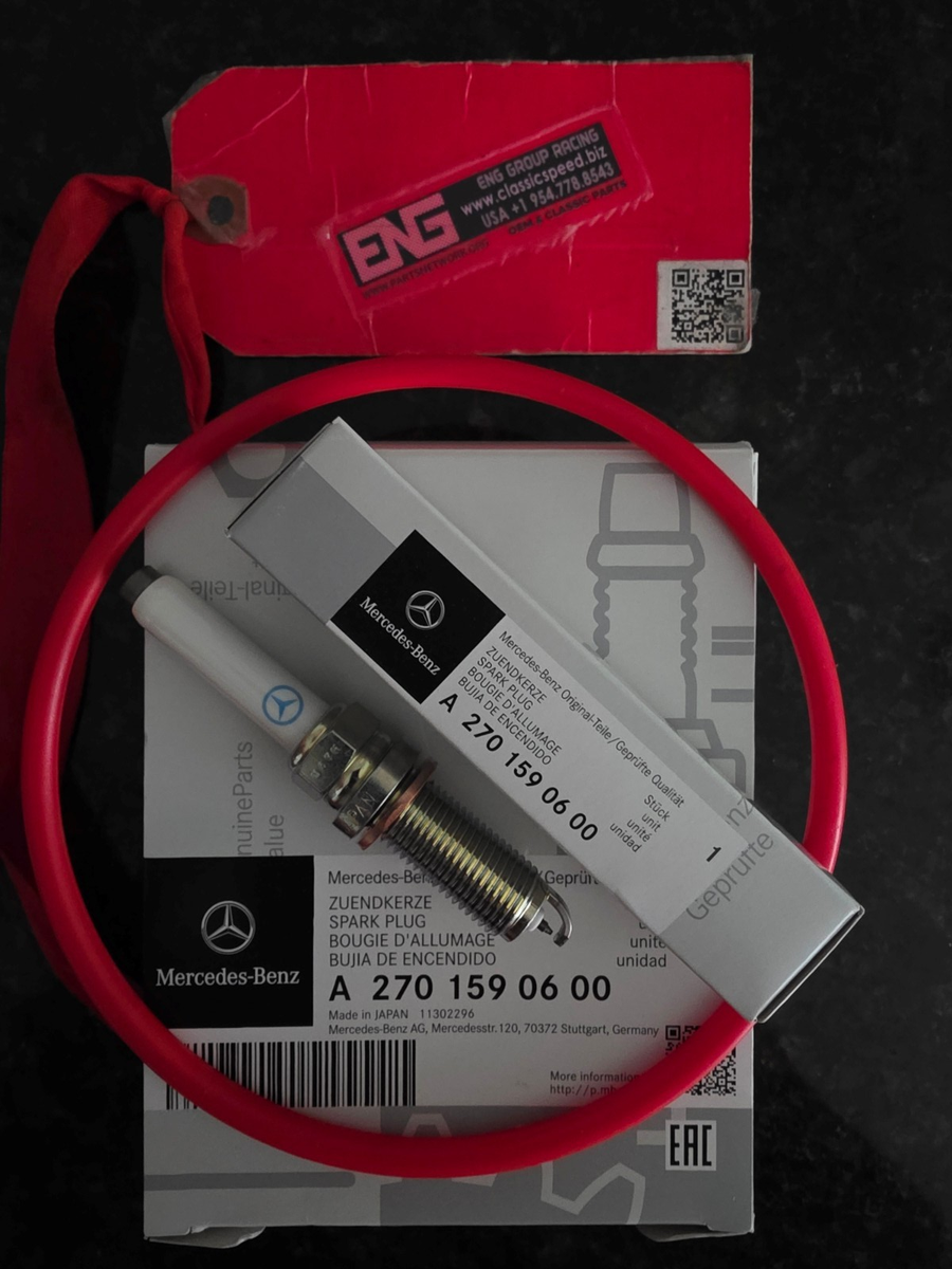 SIX (6) A0041596903 OEM GENUINE MERCEDES-BENZ AMG SPARK PLUG W/MB