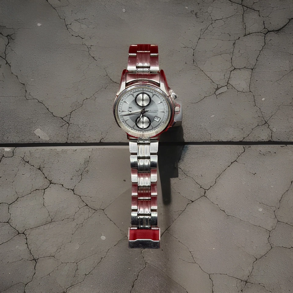 Reloj para hombre Hamilton JAZZMASTER cronógrafo automático H-21 H326160 - ¡Hermoso!! Foto 2 de 4