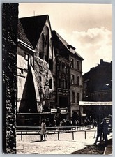 Tallinn Raekoja Street Scene 1960s Black & White Photography Postcard