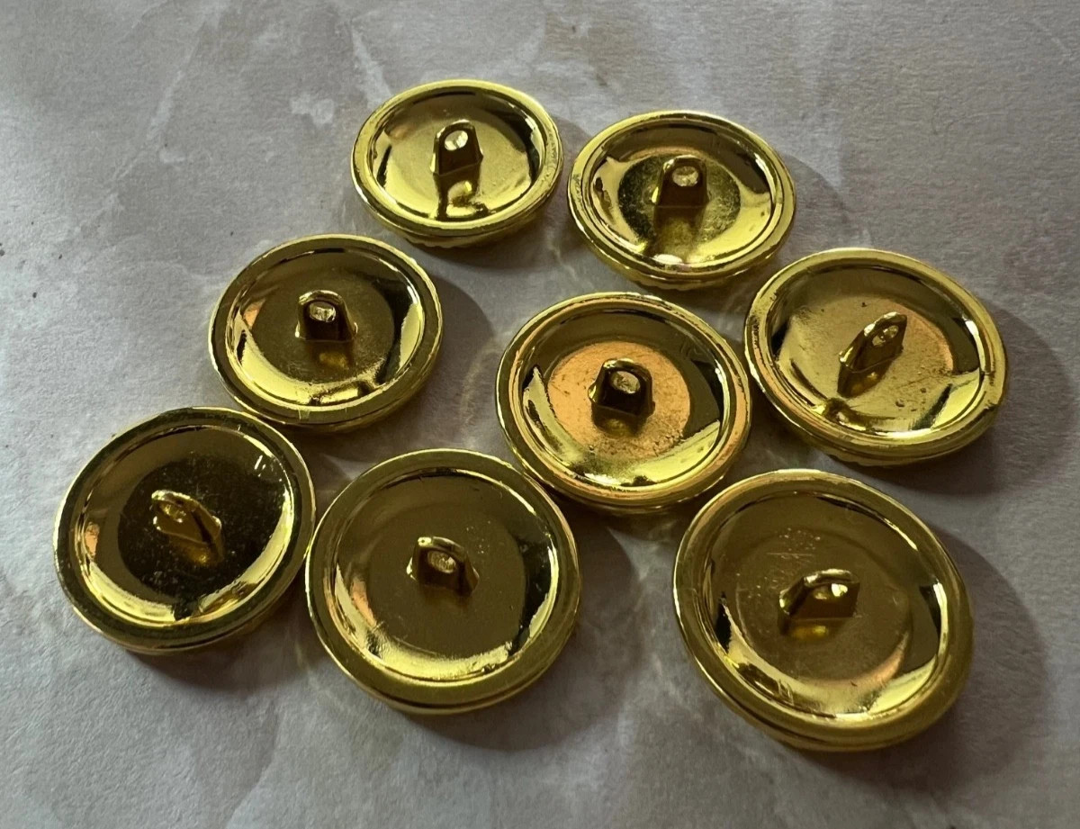 Gold Black Set 4 Buttons Ø 20 mm Gucci GG Replacement Button Designer Beauty thumbnail 5