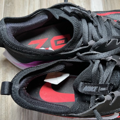 Nike Scarpe da Corsa Uomo 11 Zoom Fly 4 Nero Hyper Violet Sneakers CT2392-004 - Foto 9 di 10