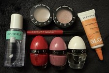 Sephora Makeup Bundle Lot   Serum, Cleansing Water, Eyeshadow, Nail Polish