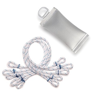 Flagly Fahnenmast Zubehör - Fahnenschlingen + Fahnengewicht 400g/700g