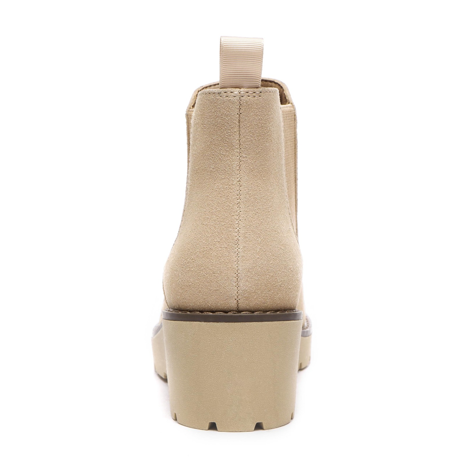 SAOLA Stivali donna Chelsea zeppa elasticizzati plateau suola a strappo zeppa caviglia nud...