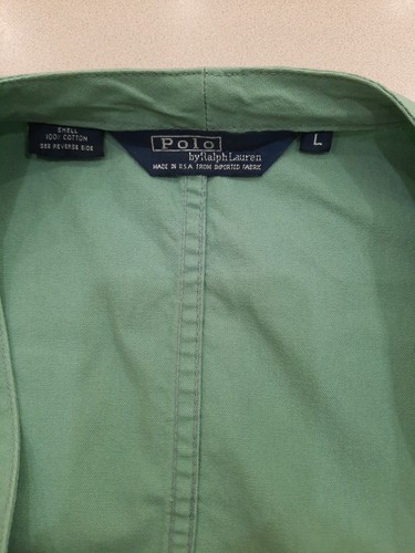 Vtg 1980's Polo Ralph Lauren Men's LG Green Sportsman Shooting Vest - 第 2/18 張圖片
