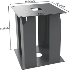 Heavy Duty Metal Base for Parcel Drop Box, High Durability Stainless Steel Base