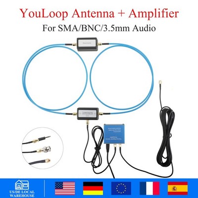 Magnetische Antenne tragbare 250mW SMA Schnittstelle+SMA zu 3,5 mm / BNC Adapter