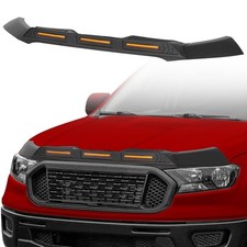 Bug Deflector Stone Guard Amber Lights For Ford Ranger 2019 2020 2021 2022 2023 Bug Deflector Stone Guard Amber Lights For Ford Ranger 2019 2020 2021 2022 2023
