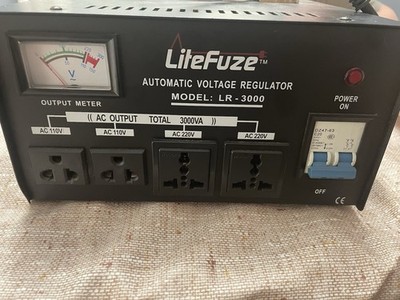 LiteFuze LR-3000 Automatic Voltage Regulator 3000W Power Converter