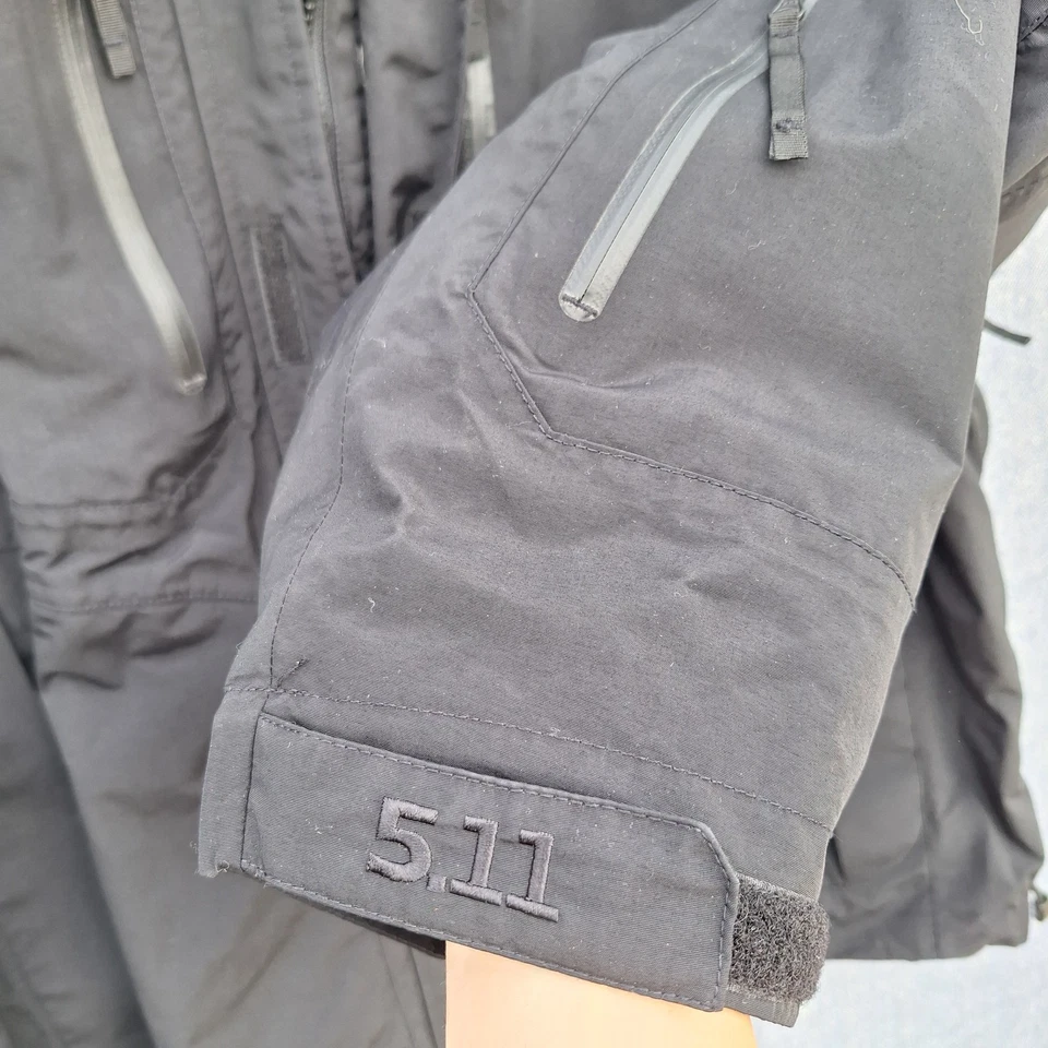 5.11 Tactical 3-in-1 Parka Mens 2XL Coat Jacket & Vest Black Nylon - Image 4 of 4