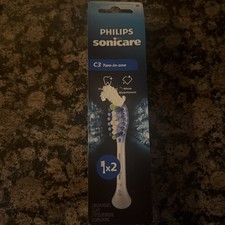 Philips HX9042/65 Sonicare C3 Premium Replacement Brush Heads - Pack of 2, White