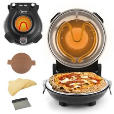 Electric Pizza Oven Portable 12 Inch Indoor Countertop Heats Up 420℃ For Stone
