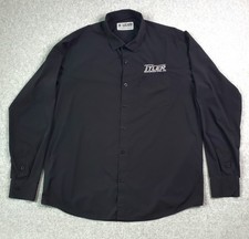 DIXXON Performance Bamboo Shirt Men's Size 2XL Tall 2XLT Black Long Sleeve LOGO