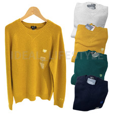 UNIQLO KAWS WINTER Lambswool Sweater Off White Yellow Green Navy 485271 NWT