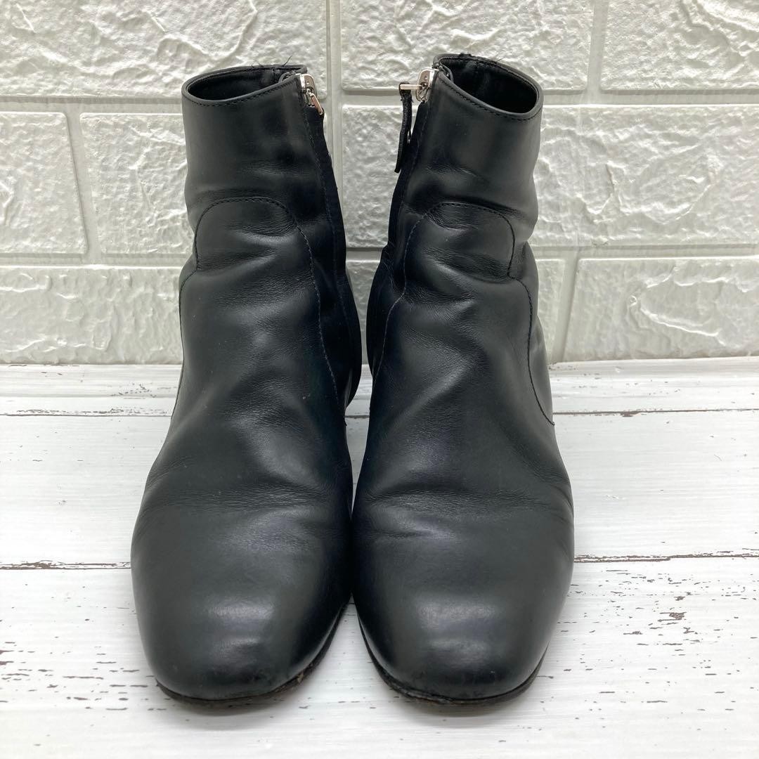 Louis Vuitton Short Boots Shoes EU 36.5 US 6.5 Leather Black Authentic thumbnail 24