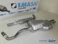 Imasaf Auspuff Set Ab Kat für VW Bora+Kombi 1.8 T 2000-2005 | Mitteltopf+Endtopf